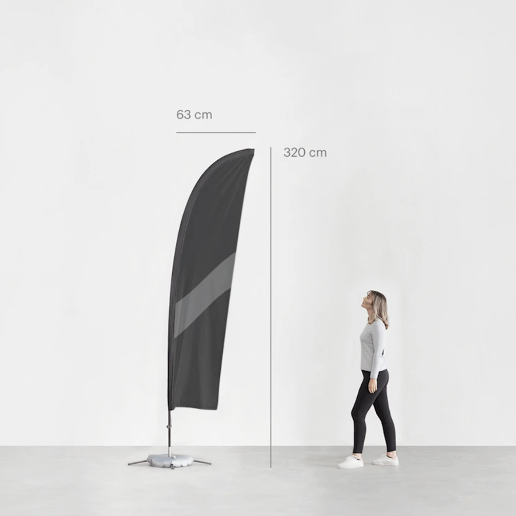 Drapeau Natura diet sur pied