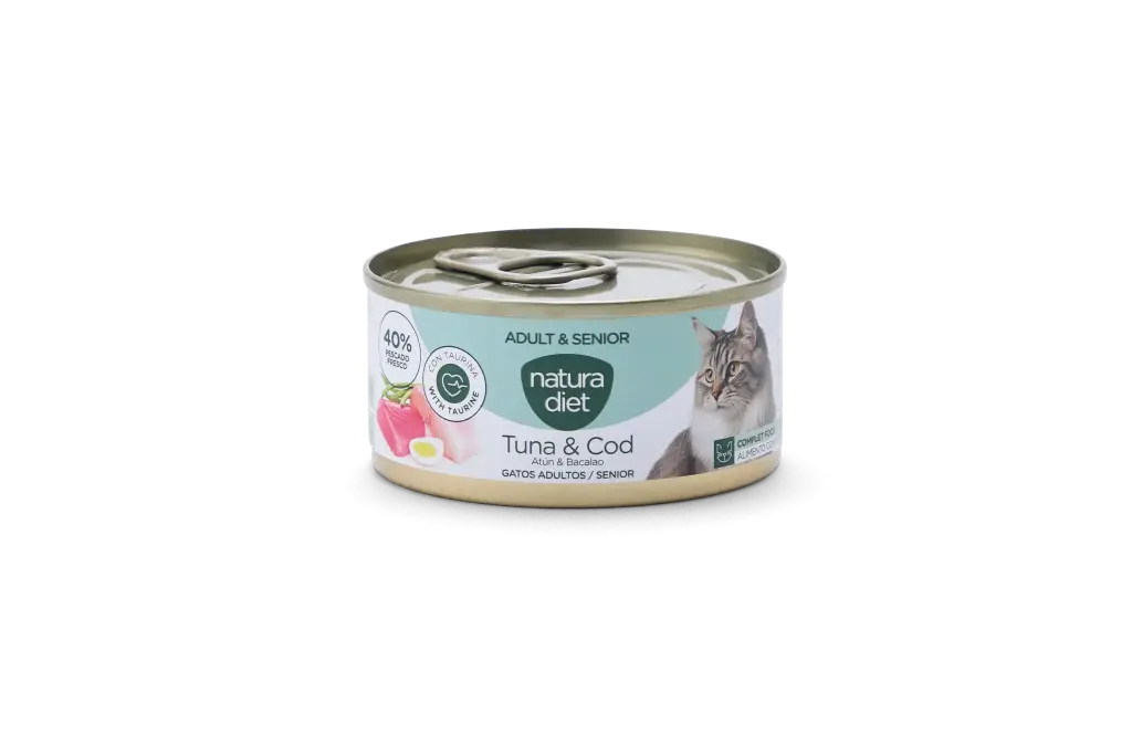 Natura Diet CAT Paté Adult& Senior Tuna & Cod 85g x24