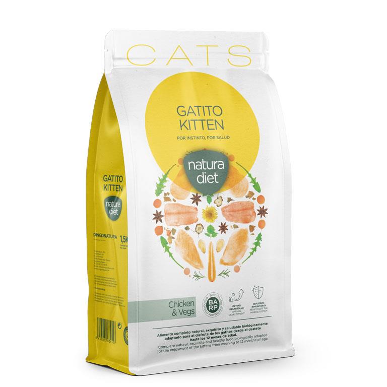 [10015] Natura Diet Cat Kitten Chicken 1,5 kg