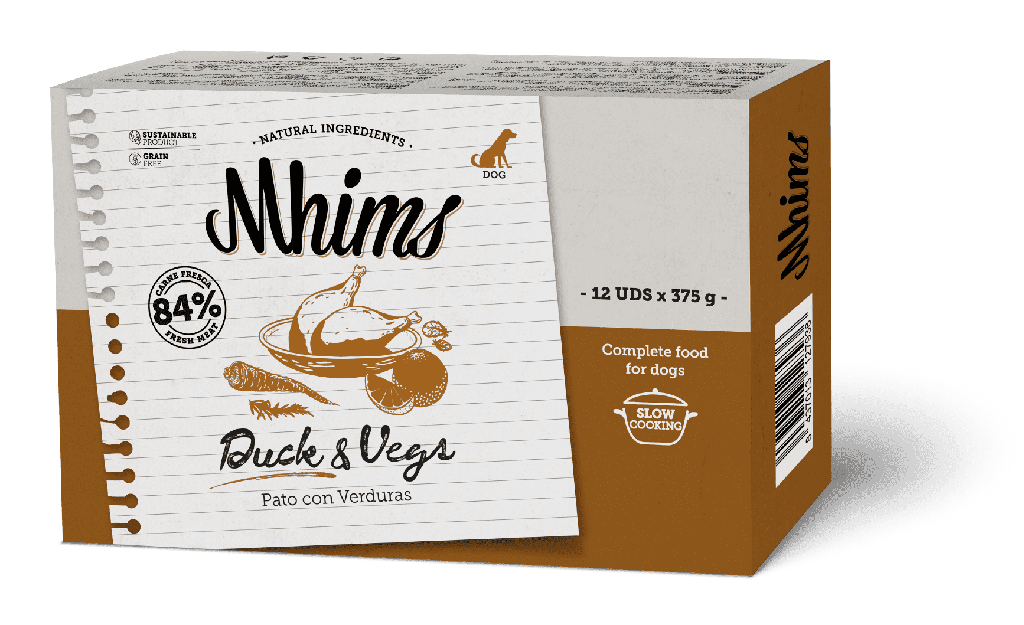 12x Mhims Dog Duck & Vegs 375 g