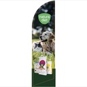 Drapeau Natura diet (avec pied et kit de montage)