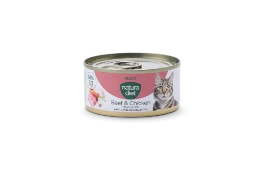 [10415] Natura Diet CAT Paté Adult Beef & Chicken 85g x24