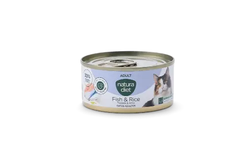 [10413] Natura Diet CAT Paté Adult Fish & Rice 85g x24