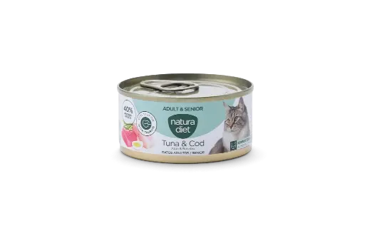 [10411] Natura Diet CAT Paté Adult& Senior Tuna & Cod 85g x24