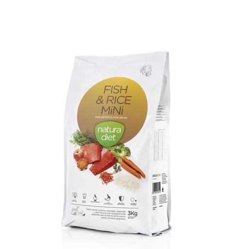 [SENDSA0002] Natura Diet Fish & Rice Mini 3 kg