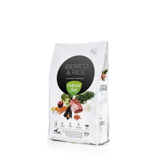 [1251] Natura Diet Porc Iberico & Riz 3 kg