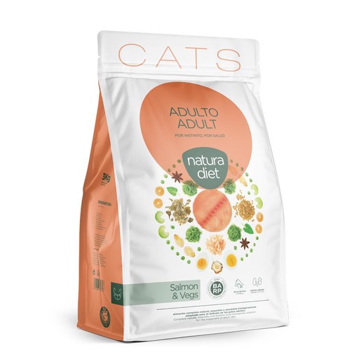 [10145] Natura Diet Chat Adulte Saumon 3 kg