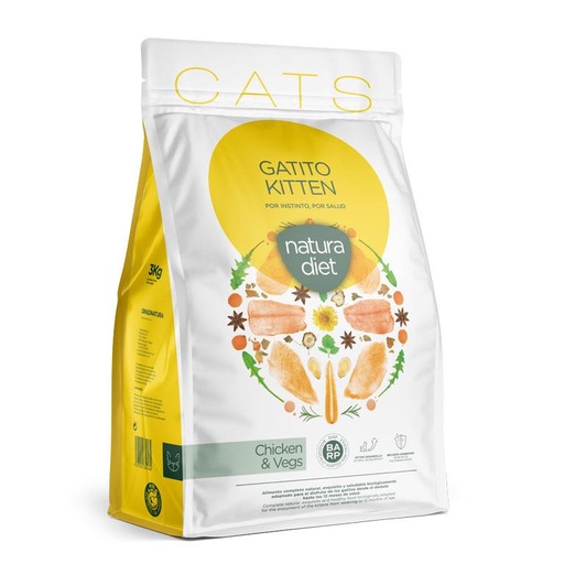 [10016] Natura Diet Chaton Kitten Poulet 3 kg