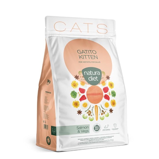 [10141] Natura Diet Chaton Kitten Saumon 3 kg