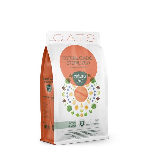 [10147] Natura Diet Cat Sterilized Salmon 1,5 kg