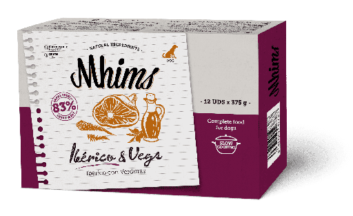 [720] 12x Mhims Dog Iberico & Vegs 375 g