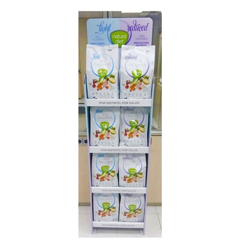 [888] [Merch] Présentoir Natura Diet Light -10% Calories – Natura Diet Reduced -20%
