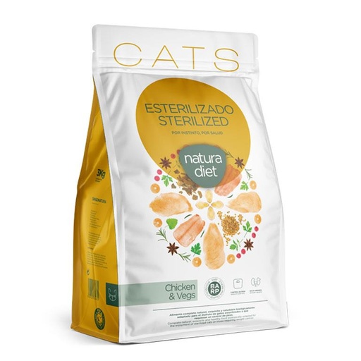 [10217] Natura Diet Chat Stérilisé Poulet 8 kg